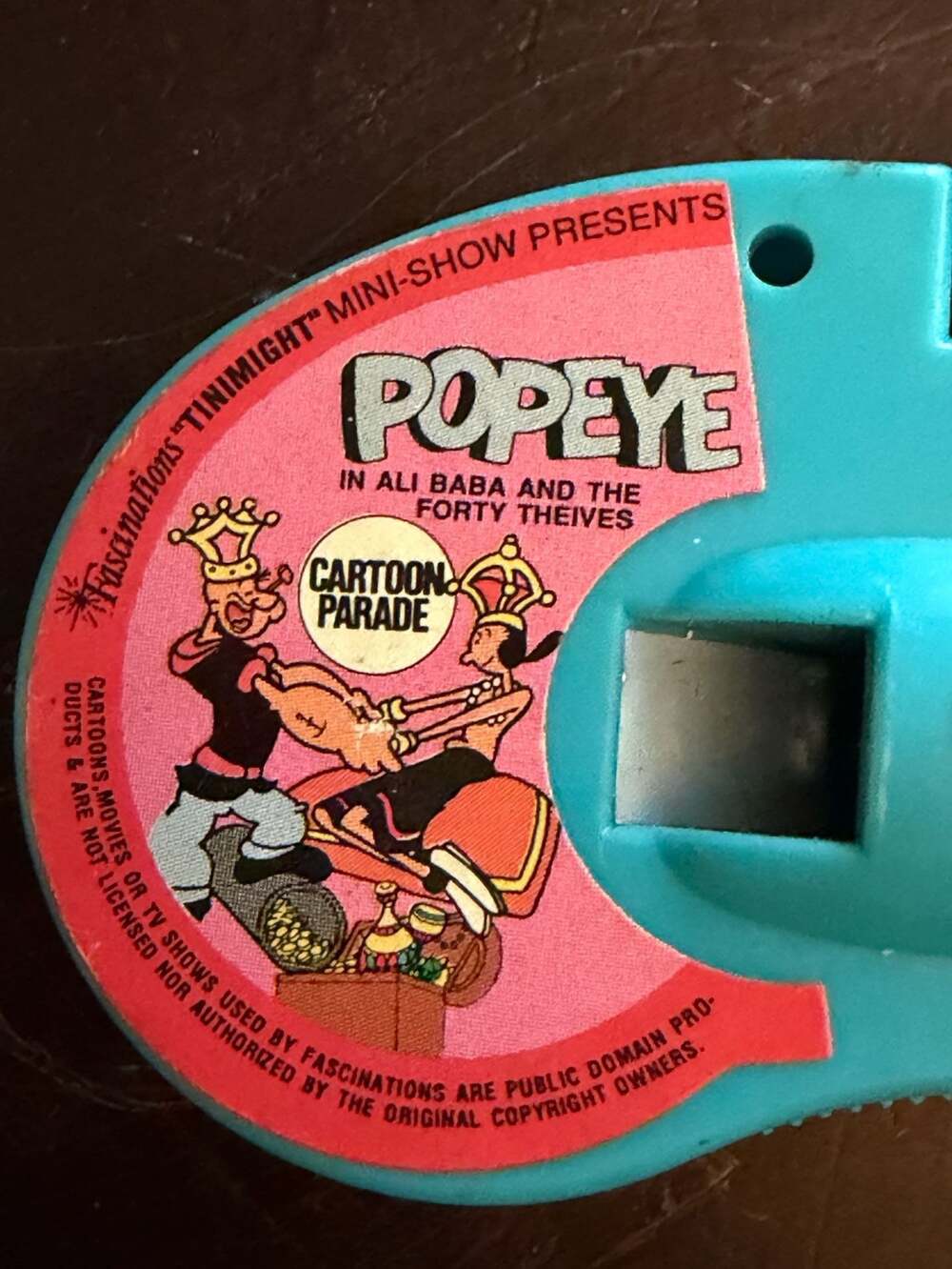 Vintage Fascinations Tinimight Mini-Show Popeye Cartoon Parade Viewers